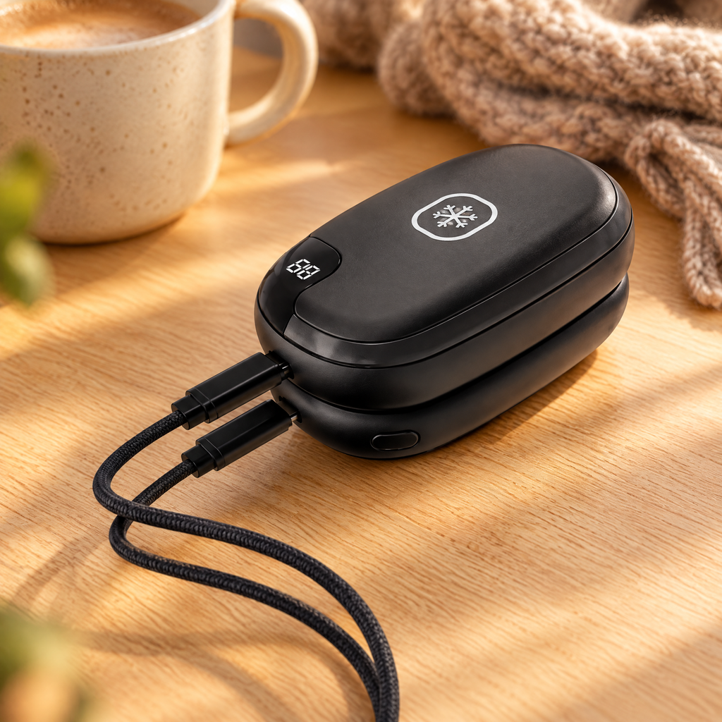 Recharge USB-C des deux chauffe-mains